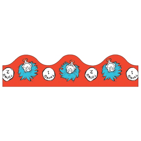 Eureka Dr. Seuss Thing 1 + 2 Deco Trim, 37 Feet/Pack, PK6 845601